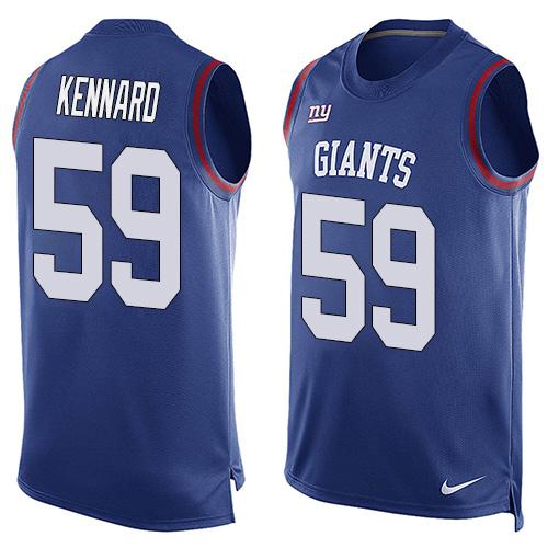  Giants #59 Devon Kennard Royal Blue Team Color Men's Stitched NFL Limited Tank Top Jersey